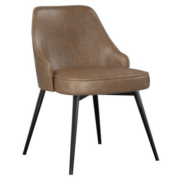 Gala | Hotelstoel | Bruin | Leer