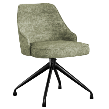 Gala | Hotelstoel | Groen | Stof/Textiel | Draaivoet