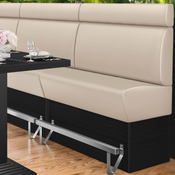 DENVER | Hög restaurangsoffa | B:H 100 x 158 cm | Krämfärgad | Smidig | Läder