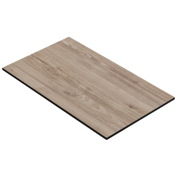 COMPACT | Plateau de table HPL | L:P 120 x 70 cm | Chêne rustique | Rectangulaire
