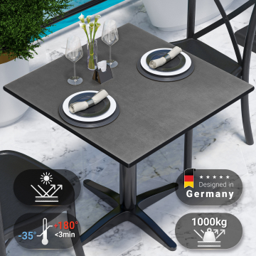 COMPACT | HPL table top | W:D 60 x 60 cm | Anthracite | Square