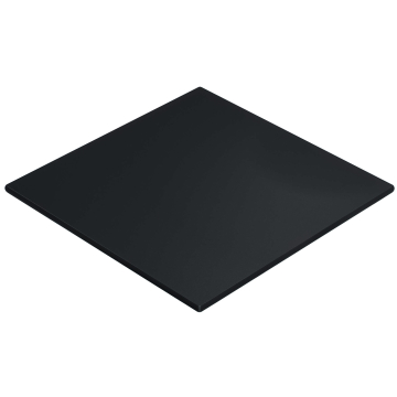 COMPACT | HPL Tafelblad | B:D 70 x 70 cm | Zwart | Vierkant