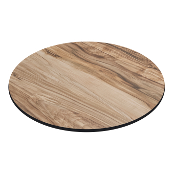 COMPACT | HPL bordplate | Ø 60 cm | Sheesham | Rundt