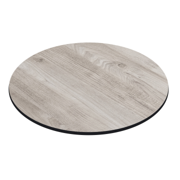 COMPACT | HPL table top | Ø 70 cm | Oak-white | Round