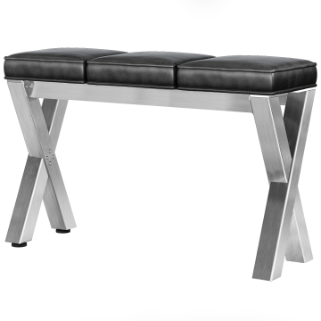 JUANA | Bænk B:H 120 x 81 cm | 8 mm | Rustfrit stål/ Antracit