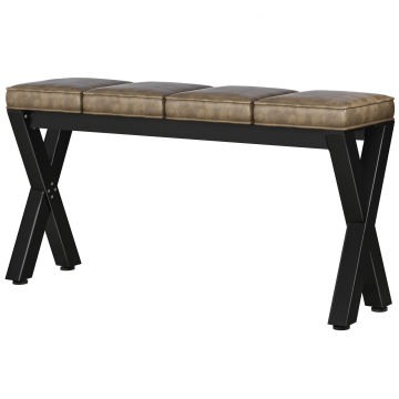 JUANA | Benk B:H 160 x 81 cm | 8 mm | Svart/ Taupe