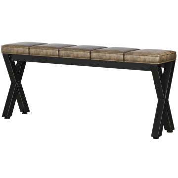 JUANA | Benk B:H 200 x 81cm | 8mm | Svart/ Taupe