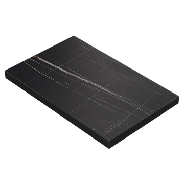 BRASIL | Gastro bordplate | B:D 120 x 70 cm | Svart marmor | Rektangulær