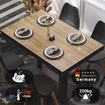 BRASIL | Gastro bordplate | B:D 130 x 80 cm | Eik | Rektangulær