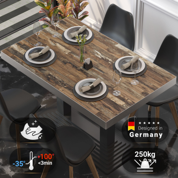 BRASIL | Gastro table top | W:D 130 x 80 cm | Vintage Old | Rectangular