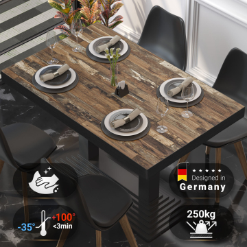 BRASIL | Gastro table top | W:D 130 x 80 cm | Vintage Old | Rectangular