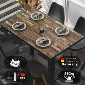 BRASIL | Gastro table top | W:D 130 x 80 cm | Vintage Old | Rectangular