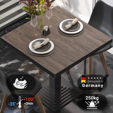 BRASIL | Gastro bordsskiva | B:D 60 x 60 cm | Ljus Wenge | Fyrkantig