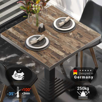 BRASIL | Gastro table top | W:D 70 x 70 cm | Vintage Old | Square