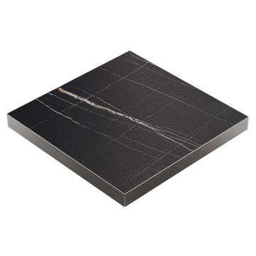 BRASIL | Gastro-bordplade | B:D 80 x 80 cm | Sort marmor | Firkantet