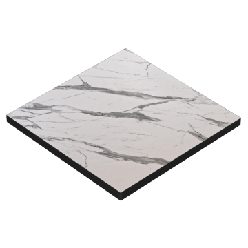 BRASIL | Gastro table top | W:D 80 x 80 cm | White marble | Square