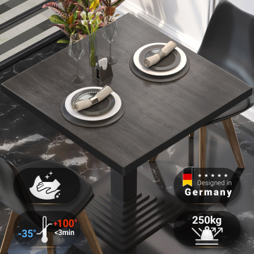 BRASIL | Gastro table top | W:D 80 x 80 cm | Wenge | Square