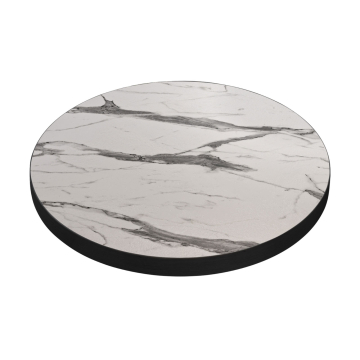BRASIL | Piano d'appoggio gastronomico | Ø 80 cm | Marmo bianco | Rotondo