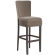 LUCA FULL | Gastro Barstol | Samt | Tre | Taupe