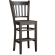 GIOVANNI | Wooden Bar Stool with Backrest | Wenge | Wood | With backrest