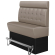 DENVER | Counter Height Banquette Bench | W:H 140 x 158 cm | Taupe | Chesterfield Button | Leather