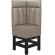 MIAMI | Gastro hög bänk | B:H 64 x 158 cm | Taupe | Randigt | Läder