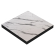 BRASIL | Gastro-bordplade | B:D 70 x 70 cm | Hvid marmor | Firkantet