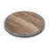 BRASIL | Gastro table top | Ø 50 cm | Sheesham | Chrome edge | Round