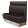 DALLAS | Restaurang bås soffa | B:H 180 x 128 cm | Brun | Smidig | Läder