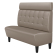 MIAMI | Restaurang bås soffa | B:H 180 x 128 cm | Taupe | Chesterfield-knapp | Läder