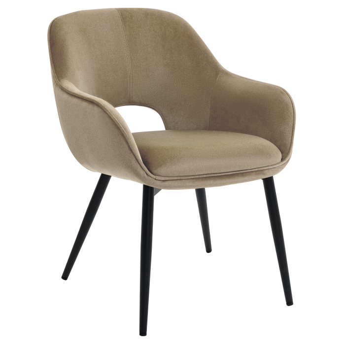 KATARINA | Hotel Stuhl | Samt | Taupe