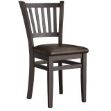 GIOVANNI | Bistro Chair | Dark Brown | Leather