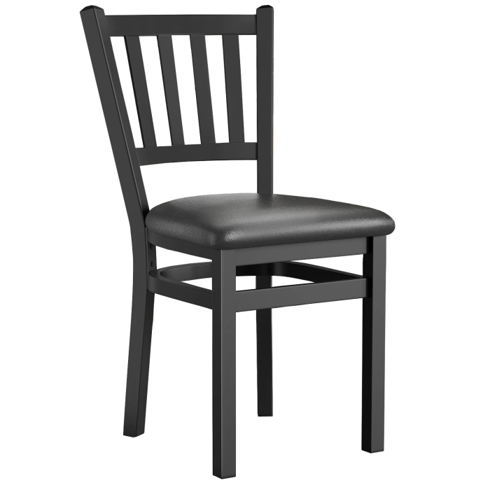 GIOVANNI STEEL | Bistrostoel | Zwart | Leer