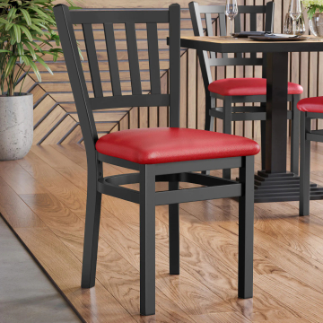 GIOVANNI STEEL | Bistrostoel | Rood | Leer