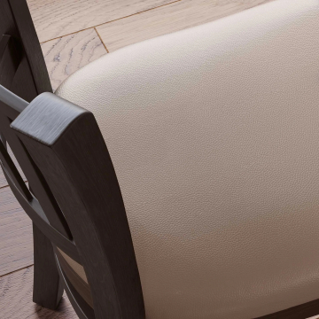 GIOVANNI | Chaise de restaurant | Taupe | Cuir