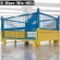 EURO | Gittercontainer | Gul/Blå | B125xD100xH85cm