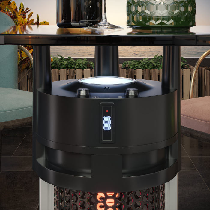 YUNA | Tavolo stufa | Ø 50 cm | 1200W | Infrarossi/elettrico | 1 livello di riscaldamento YUNA | Tavolo stufa | Ø 50 cm | 1200W | Infrarossi/elettrico | 1 livello di riscaldamento