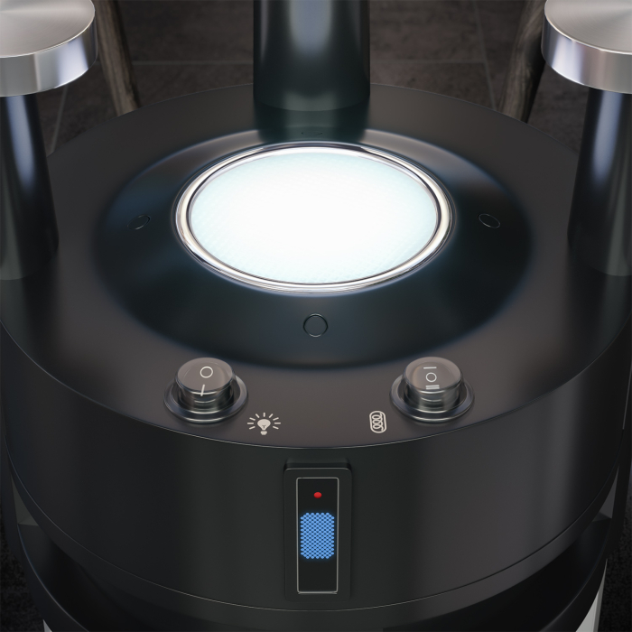 YUNA | Tavolo stufa | Ø 50 cm | 1200W | Infrarossi/elettrico | 1 livello di riscaldamento YUNA | Tavolo stufa | Ø 50 cm | 1200W | Infrarossi/elettrico | 1 livello di riscaldamento