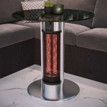 MARA | Tavolo stufa | Ø 60 cm | 800 & 1600W | Infrarossi/elettrico | 2 livelli di riscaldamento