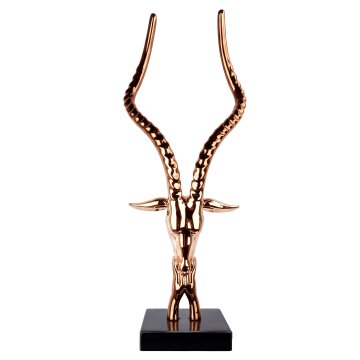 GOAT HEAD | Deco | 42 x 22 x 102 cm | Kupfer