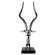 GOAT HEAD | Deco | 42 x 22 x 102 cm | Chrom/Schwarz