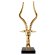 GOAT HEAD | Deco | 42 x 22 x 102 cm | Gold
