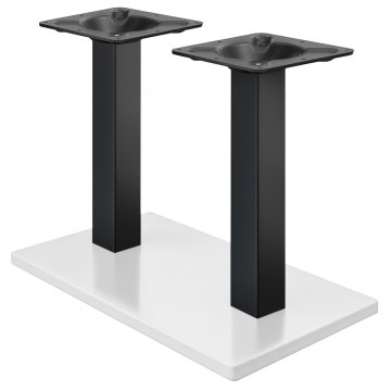 MADRID | Bistro kaksinkertainen pöytäteline | Musta/Valkoinen | Korkeus: 71 cm | Säde: 8 x 8 cm | Tu
