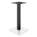 MADRID | Structure de table haute de style bistro | Noir/Blanc | Hauteur : 105 cm | Colonne : 6 x 6 