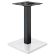 MADRID | Bistro Tischgestell | Schwarz/Weiß | Höhe: 72 cm | Säule: 6 x 6 cm | Bodenplatte: 50 x 50 c