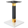 MADRID | Bistrobordsram | Vit/Guld/Svart | Höjd: 71 cm | Pelare: 8 x 8 cm | Bottenplatta: 40 x 40 cm