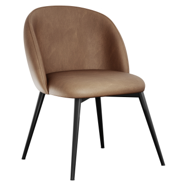 Hailey | Chaise d'hôtel | Marron | Cuir