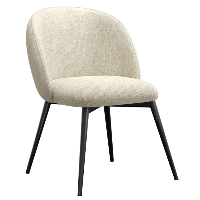 Hailey | Chaise d'hôtel | Taupe | Tissu/Textile