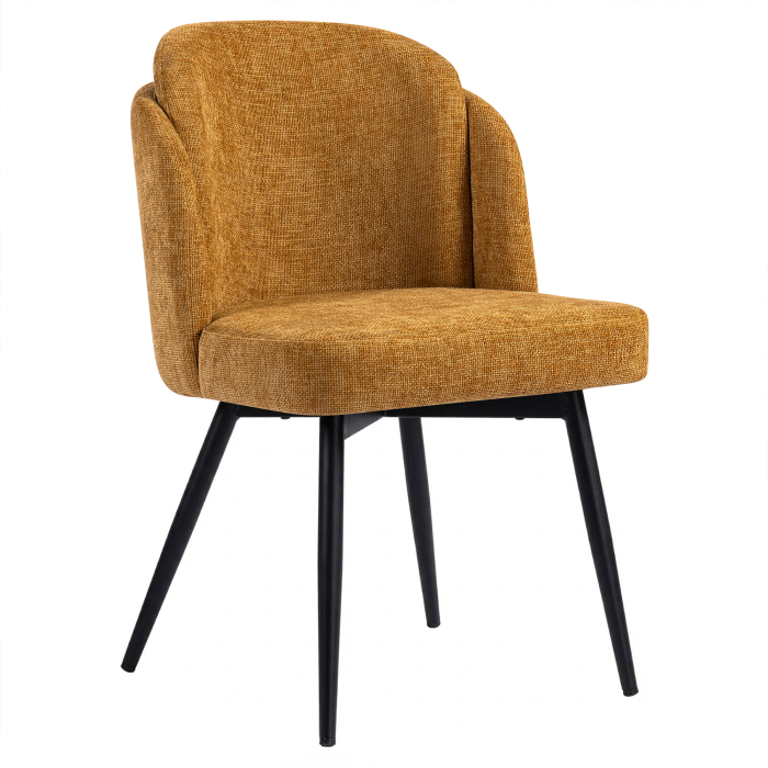 Hannah | Chaise d'hôtel | Brun miel | Tissu
