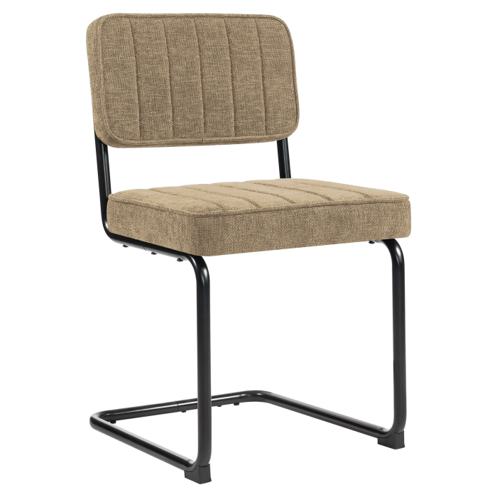 HAWAII | Chaise de bistro | Tissu / Textile | Taupe